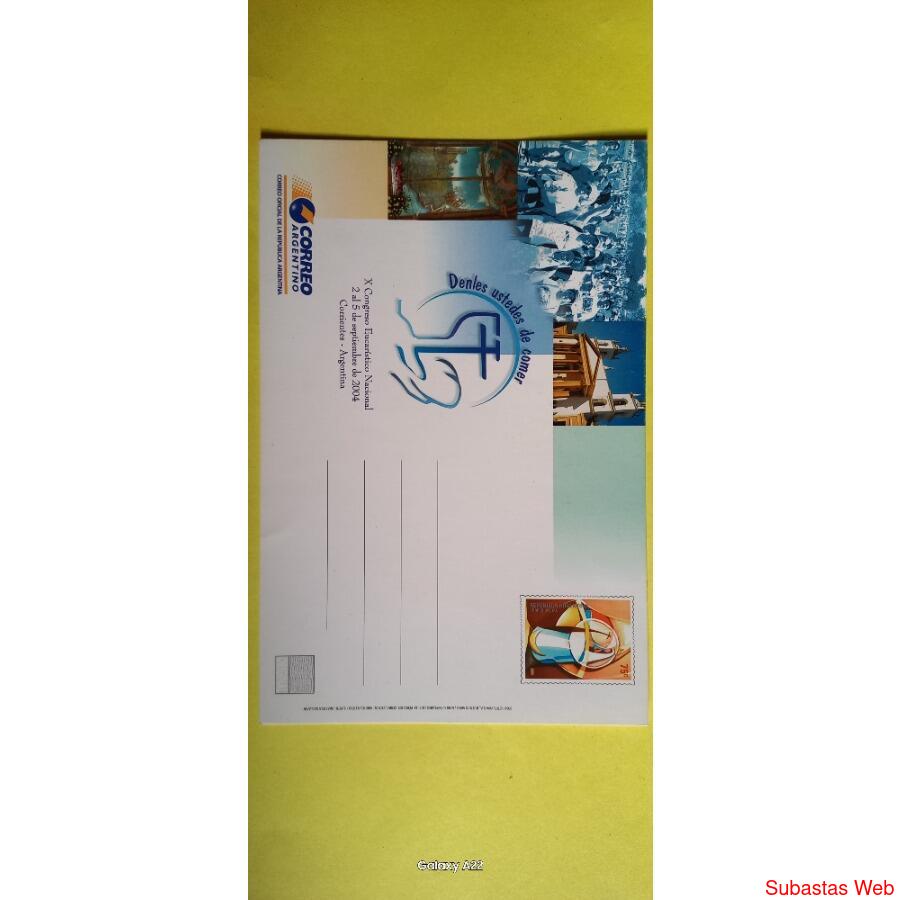 Entero Postal Congreso Eucarístico Nacional