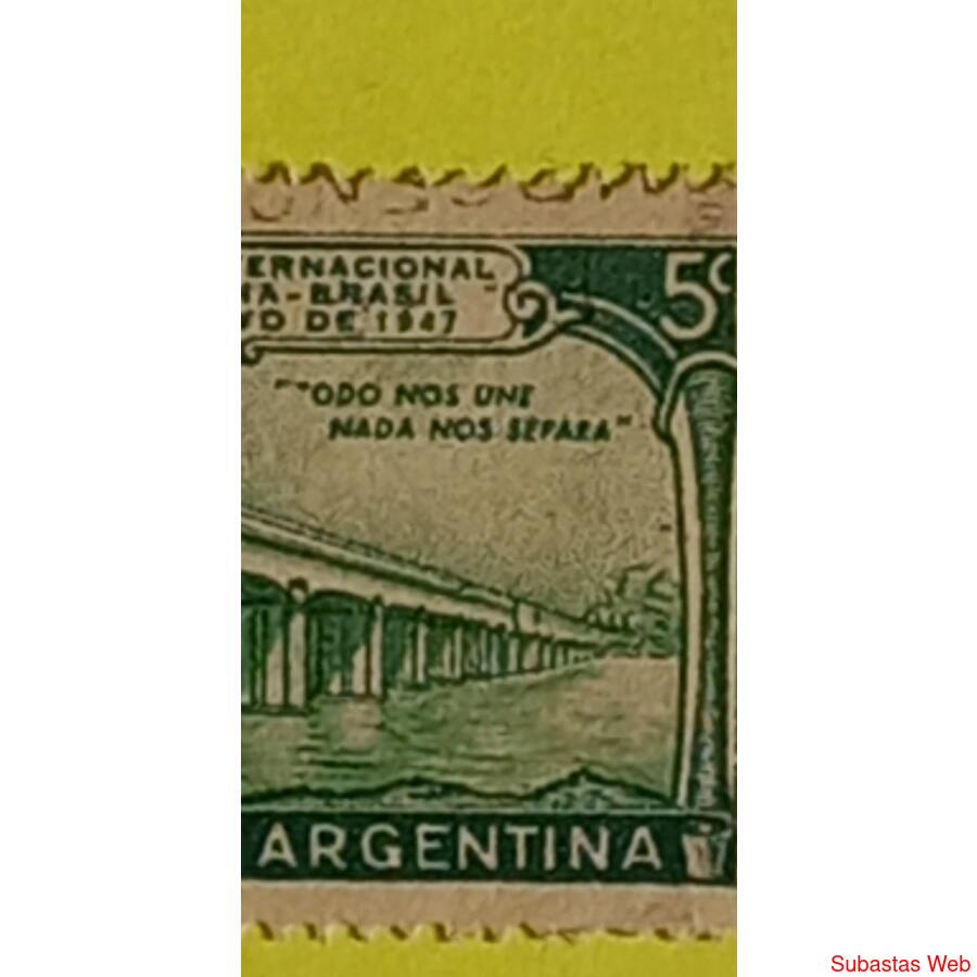 Sello Puente Internacional Argentina -Brasil. Error