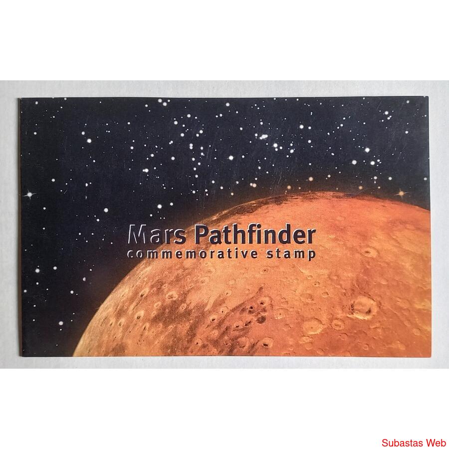 Mars Pathfinder Commemorative Stamp. Llegada de la Misión al