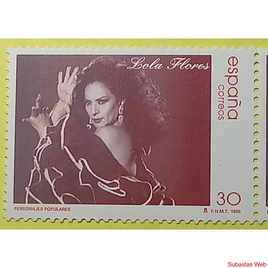 Sello Postal. España. Personajes Populares. Lola Flores