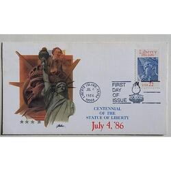 Sobre USA FDC Centennial of the Statue of Liberty 1886-1986