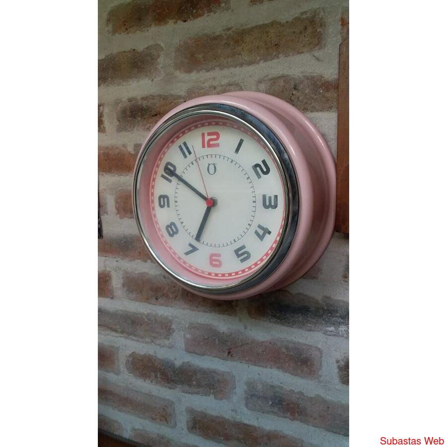 RELOJ DE PARED ADORNO  color rosa opilarsur