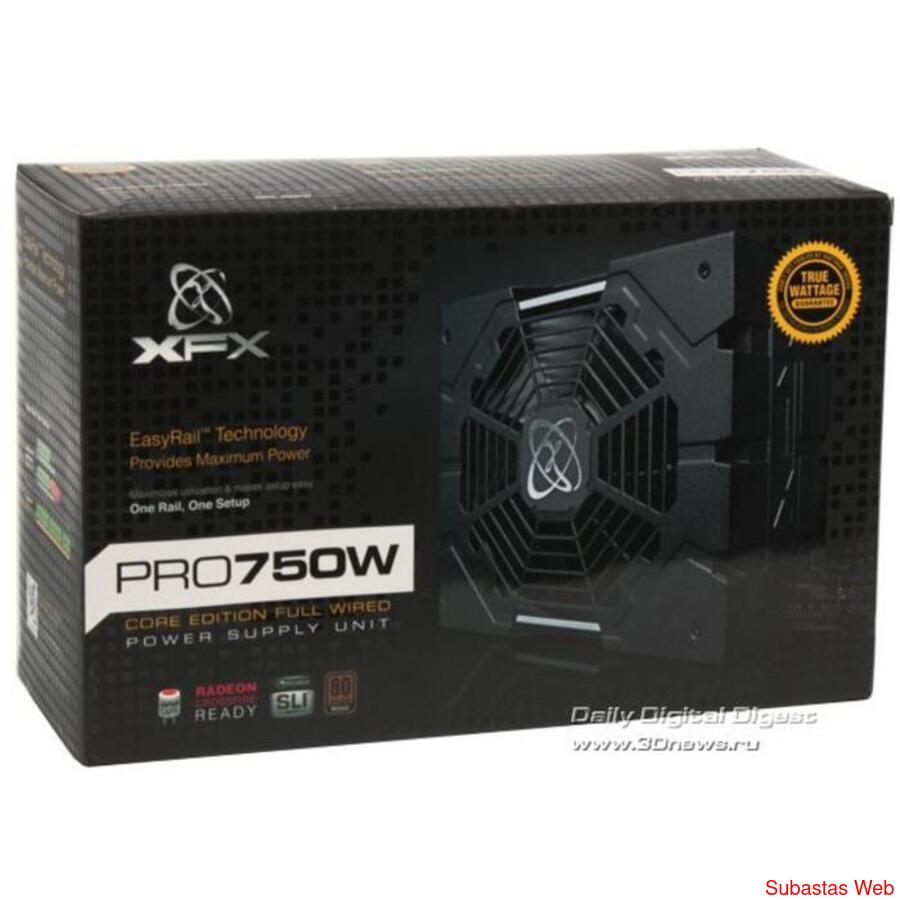 Fuente para PC Gamer XFX - PRO750W 80  Bronze - 750W