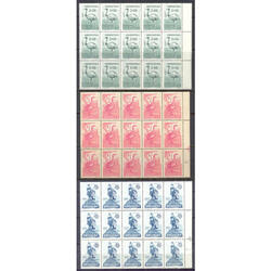 ARGENTINA GJ1159/1163 AVES SERIE EN BLOQUES MINT DE 15. U$48