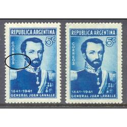 ARGENTINA GJ854b LAVALLE SELLO NUEVO VARIEDAD CATALOGADA $15