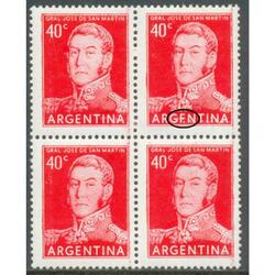 ARGENTINA GJ1034a. CUADRO MINT CON VARIEDAD CATALOGADA U$10