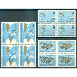 ARGENTINA GJ1272/74 SOBERANÍA ANTÁRTICA SERIE CUADROS $18.00