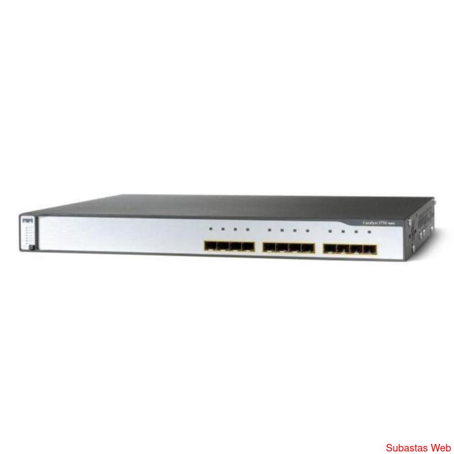 Switch Cisco Catalyst 3750G 12 Puertos Giga SFP