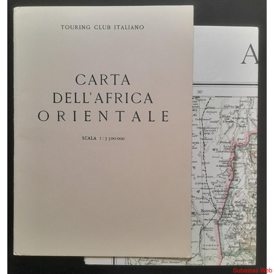 ENORME MAPA DEL ÁFRICA ORIENTAL ITALIANA DEL TOURING CLUB!!!