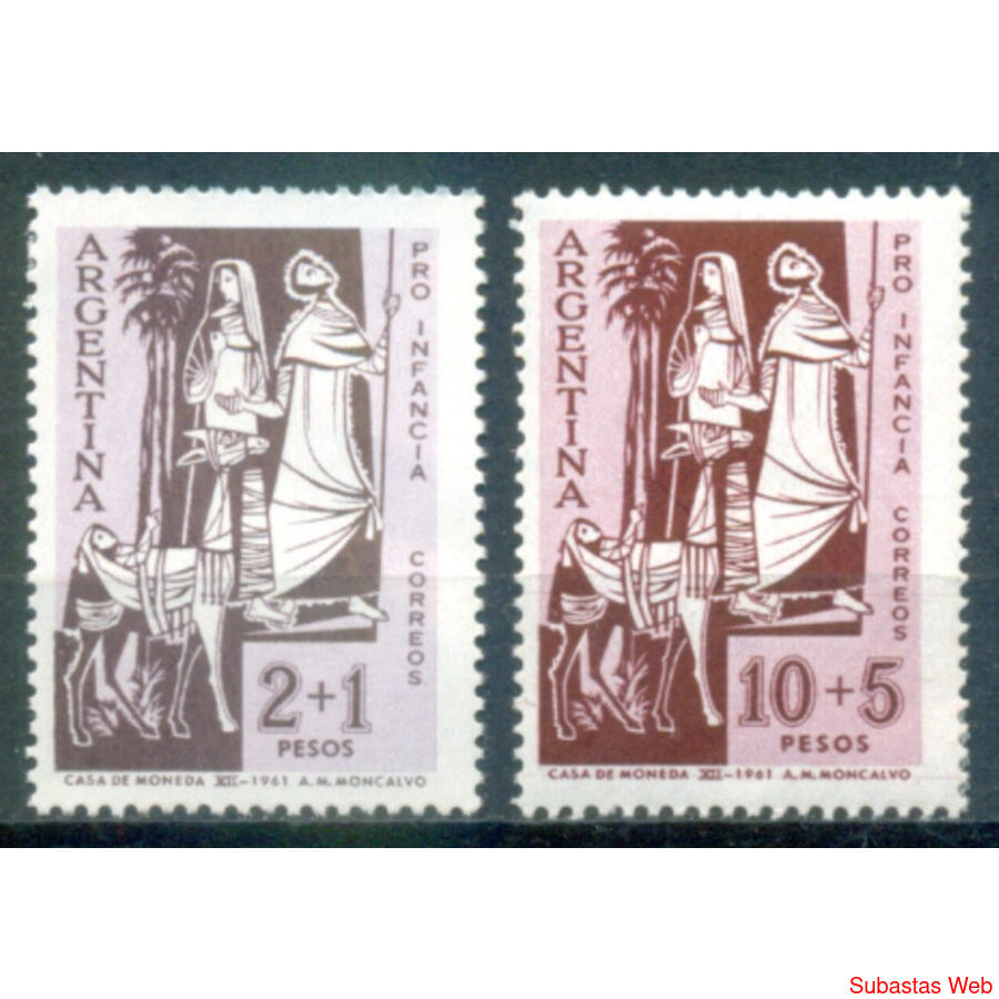 ARGENTINA. GJ1228/1229. PRO INFANCIA SERIE COMPLETA MINT!