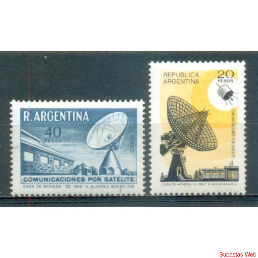 ARGENTINA GJ1479/80 COMUNICACIONES SATÉLITE SERIE NUEVA