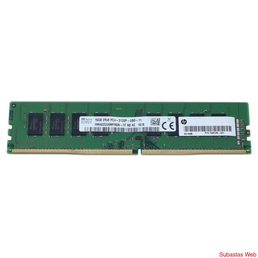 Memoria HP SK hynix DDR4 16GB PC4-2133P ECC - No Aptas PC