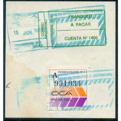 ARGENTINA 1988 LA 1era ESTAMPILLA DE OCA ERROR PERMISIONARIO