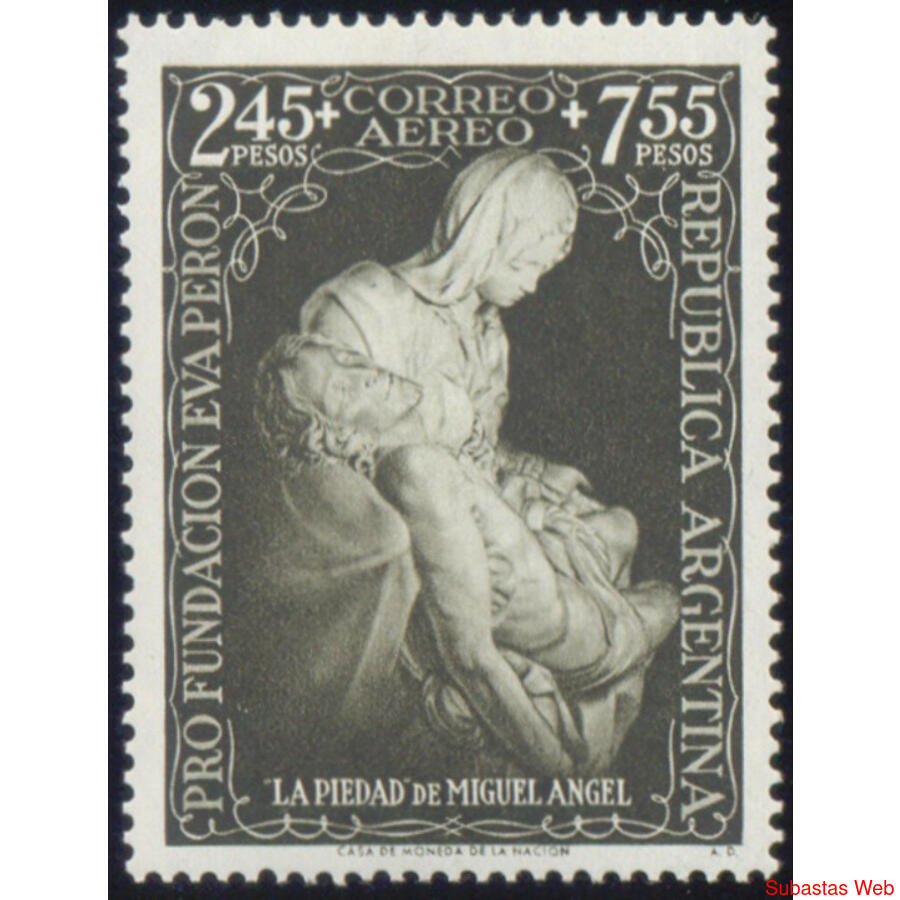 ARGENTINA GJ1002. FUNDACIÓN EVA PERÓN - LA PIEDAD U$ 15.00