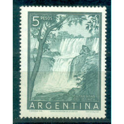 ARGENTINA GJ1053 CATARATAS IGUAZÚ PAPEL TIZADO NUEVO U$7.00