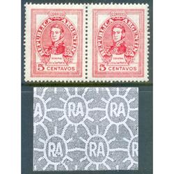 ARGENTINA GJ887A PAREJA EN RARISIMO PAPEL SATINADO U$10.00