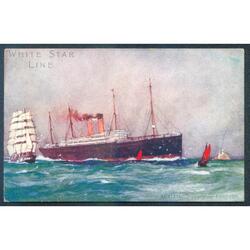 INGLATERRA ANTIGUA TP *RMS ADRIATIC* DE LA WHITE STAR LINE