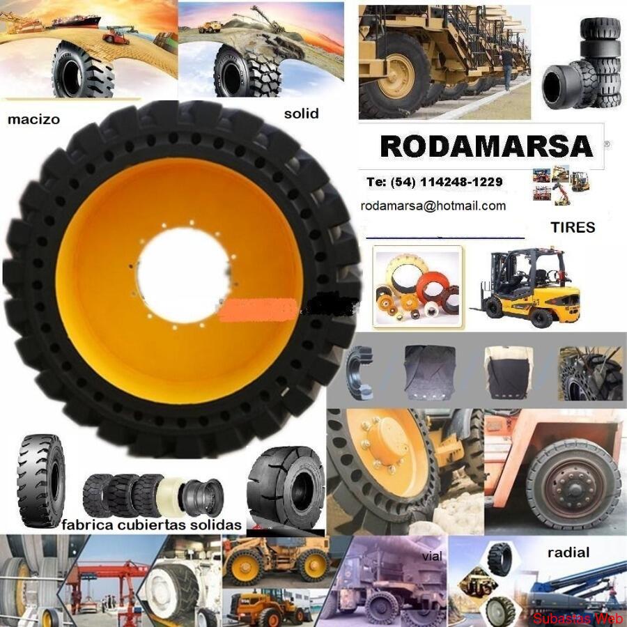 CUBIERTA maciza 825 X 15 rodamarsa tires