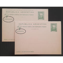 ARGENTINA. GJTAR-89 BROWN 4c. COMUNICACIÓN + RESPUESTA MINT!