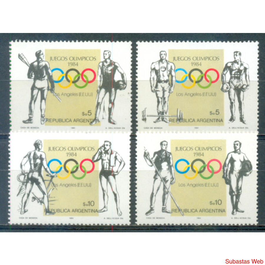 ARGENTINA. GJ2166/2169 JUEGOS OLIMPICOS. SERIE MINT. U$ 2.00