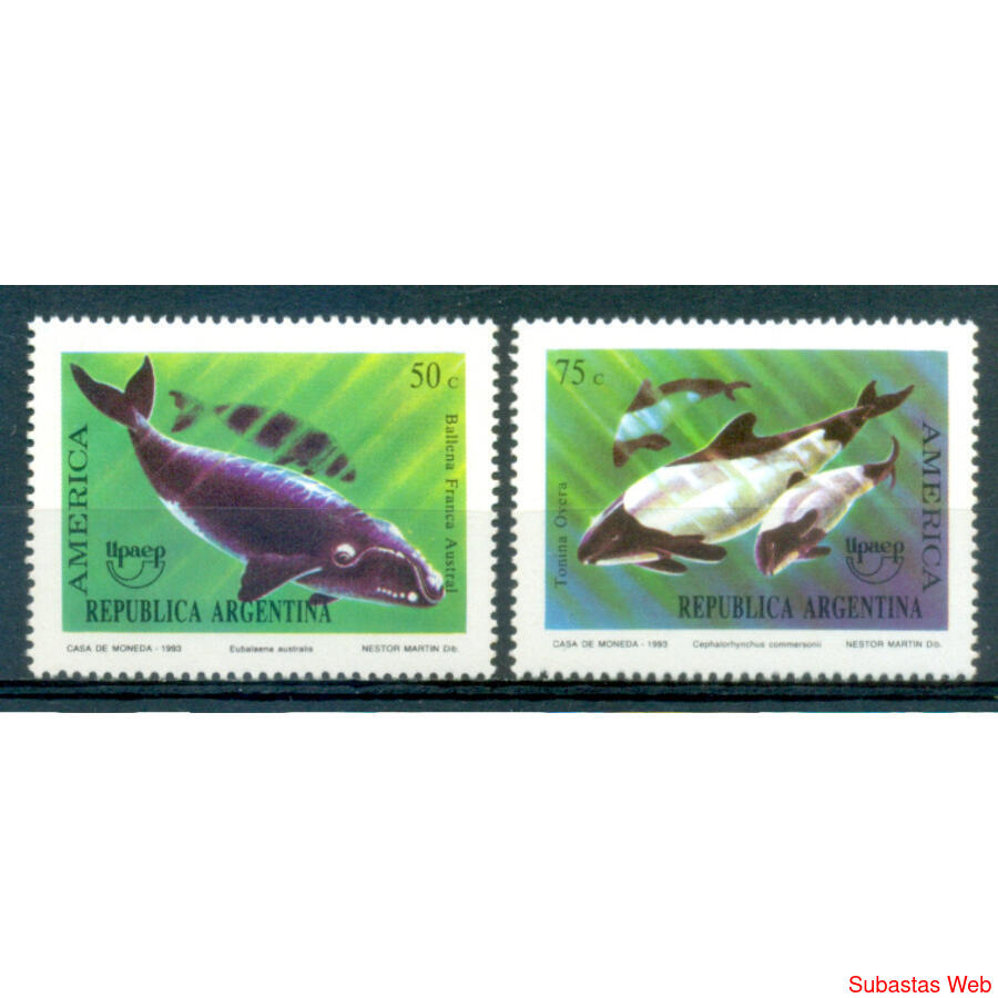 ARGENTINA GJ2656/2657 *UPAEP*. FAUNA EN EXTINCION SERIE MINT