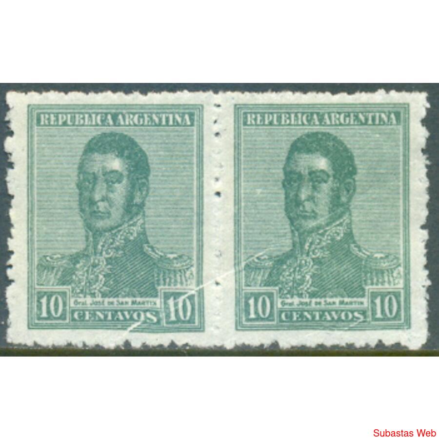 ARGENTINA GJ470 PAREJA NUEVA CON VARIEDAD * PAPEL PLEGADO*