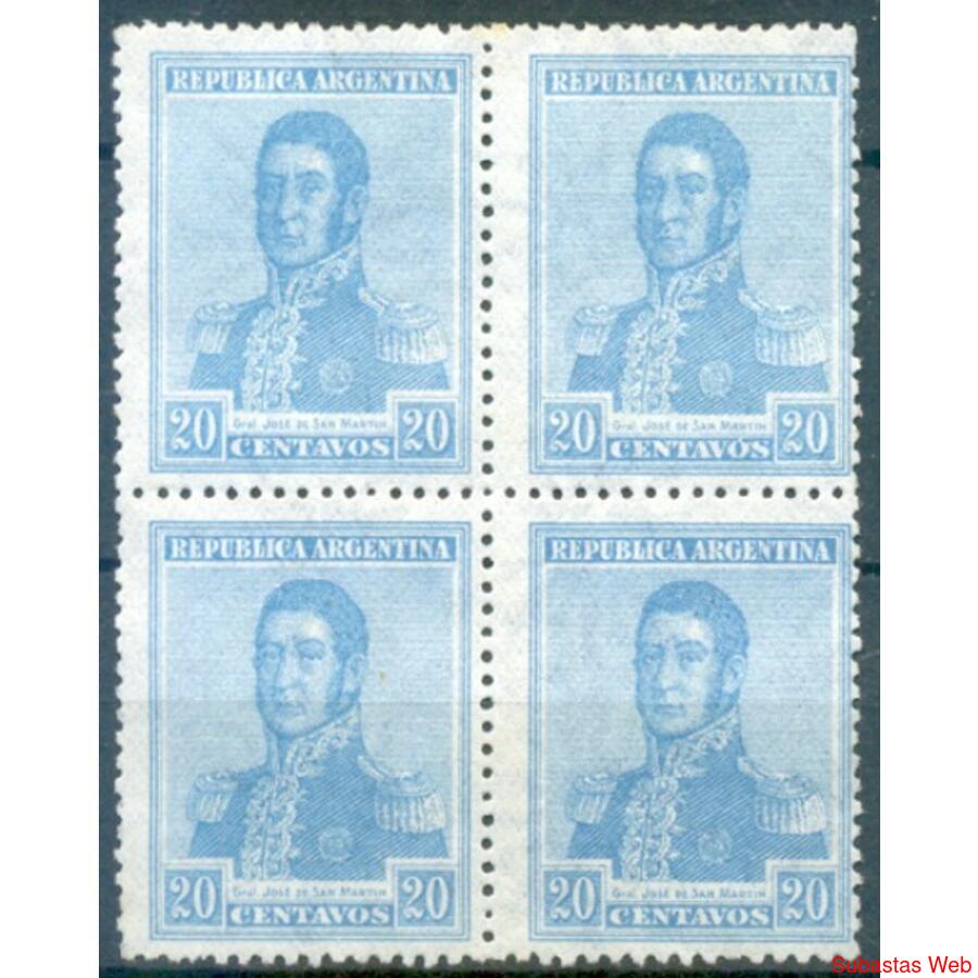 ARGENTINA GJ519 CUADRO NUEVO *FILIGRANA SOL FISCAL* U$54.00