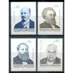 ARGENTINA GJ2193/ 2197 PERSONALIDADES I. SERIE MINT U$2.50