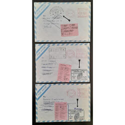 ARGENTINA 1998. 3 RAROS SOBRES A EUROPA GOMIGRAFOS DE RUGBY!