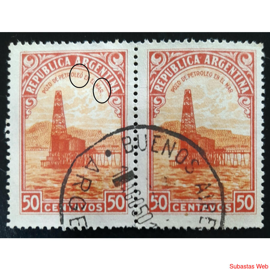 ARGENTINA GJ759 a + b. PAREJA DOBLE VARIEDAD CATALOGADA U$15