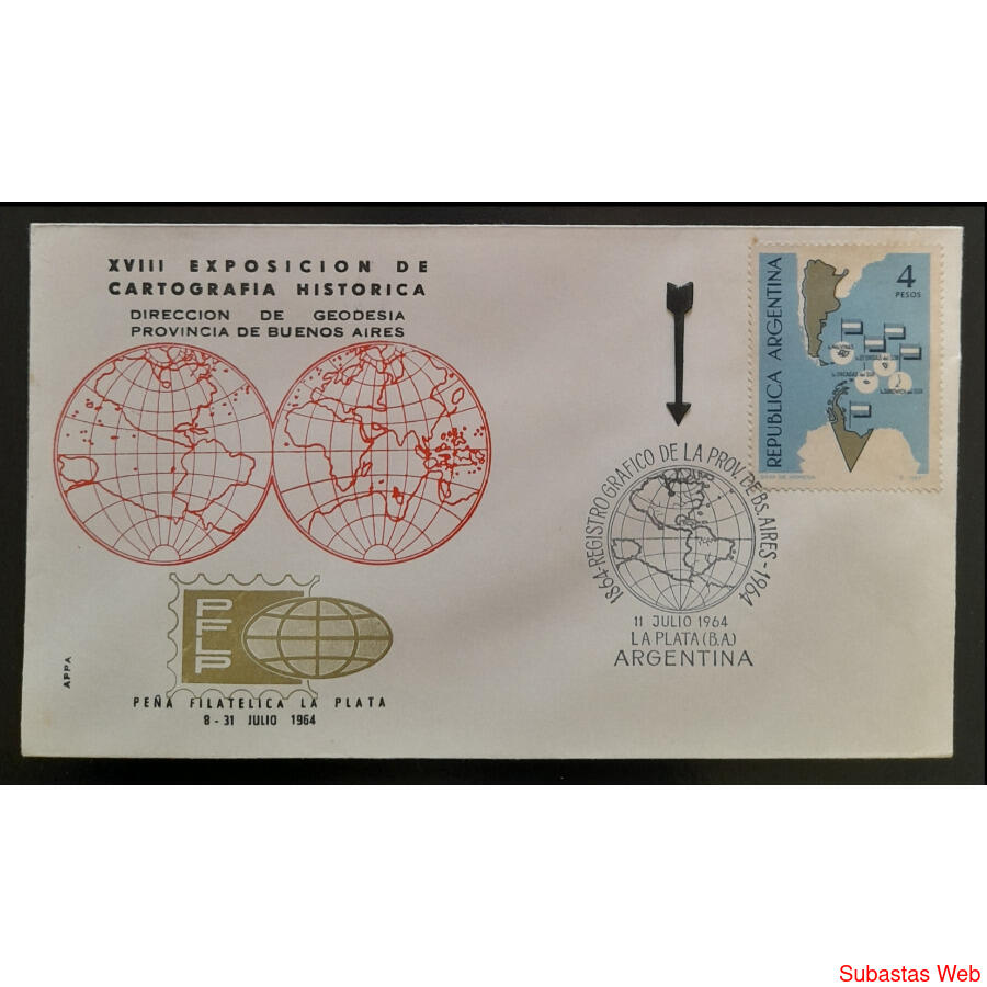 CARTOGRAFIÁ. SOBRE DEL CENTENARIO REGISTRO GRAFICO Bs As