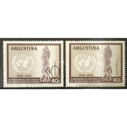 ARGENTINA GJ1116 SELLO MINT NOTABLE VARIEDAD DE IMPRESIÓN!