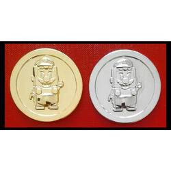 MONEDAS COLECCIONABLES *LEGO SÚPER MARIO* PLATA & ORO. LUJO!