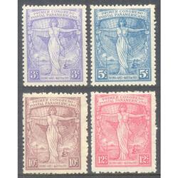 ARGENTINA GJ529 / GJ532. CONGRESO PANAMERICANO SERIE MINT