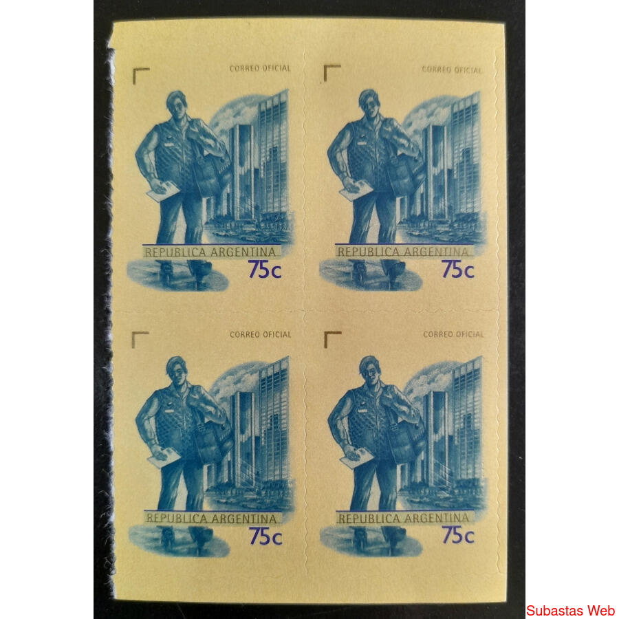 ARGENTINA GJ2930 CUADRO MINT EL CARTERO. ONDULADO CHICO