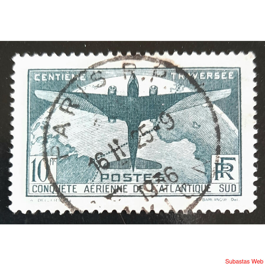 FRANCIA. Sc. C17. SELLO AÉREO CON ALTÍSIMO VALOR CAT.  U$145