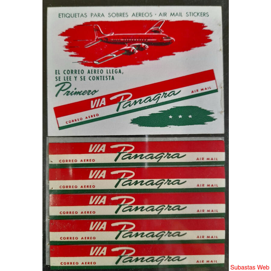 ANTIGUO CARNET MINT CON ETIQUETAS **VÍA PANAGRA** TREMENDO!!