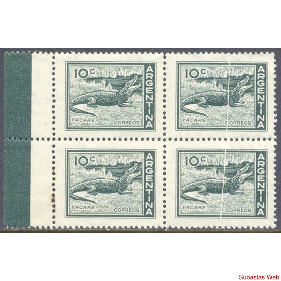 ARGENTINA GJ1123 CUADRO MINT RARA VARIEDAD: PLIEGUE DE PAPEL