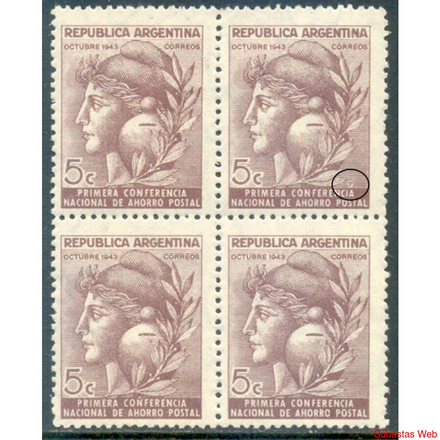 ARGENTINA GJ903 CUADRO VARIEDAD RETOQUE EN RAYADO DEL FONDO!