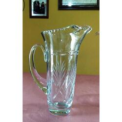 Jarra Jarron De Cristal Transparente Vidrio Cristal-pilarsur