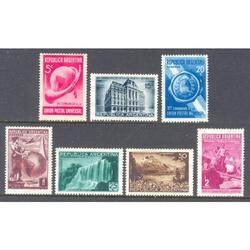 ARGENTINA GJ823/829. U.P.U. 7 VALORES CONSECUTIVOS. U$42.00