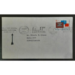 ARGENTINA 1964 MAGNIFICO SOBRE CON BANDELETA CENSO NACIONAL