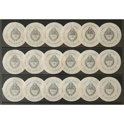 ARGENTINA. LOTE DE 18 CIERRES DE TELEGRAMA DE DÉCADA DEL '50