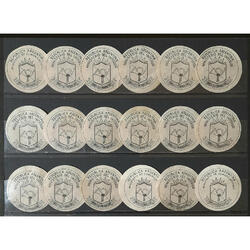 ARGENTINA. LOTE DE 18 CIERRES DE TELEGRAMA DE DÉCADA DEL '50