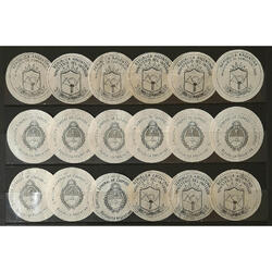 ARGENTINA. HERMOSO LOTE MIXTO DE 18 CIERRES DE TELEGRAMAS!!!