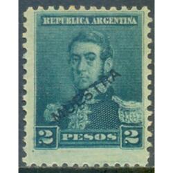 ARGENTINA GJ150 S. MARTÍN SOBRECARGA MUESTRA NEGRA. U$12.50