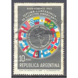 ARGENTINA GJ1397 SELLO C/ NOTORIA VARIEDAD AUN SIN CATALOGAR