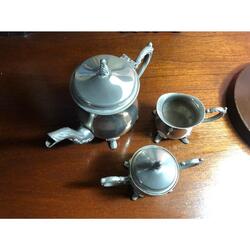 Antigua Tetera Plateada +accesorios De Regaloofertaopilarsur