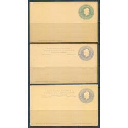 ARGENTINA 1896 ENTEROS GJTAR18 x1 + GJTAR 20 x2 MINT U$18.00