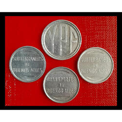 BUENOS AIRES. 4 ANTIGUOS COSPELES PARA VIAJAR EN SUBTERRÁNEO